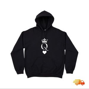King - Queen / couples matching hoodie / sweatshirt / casual men Women
